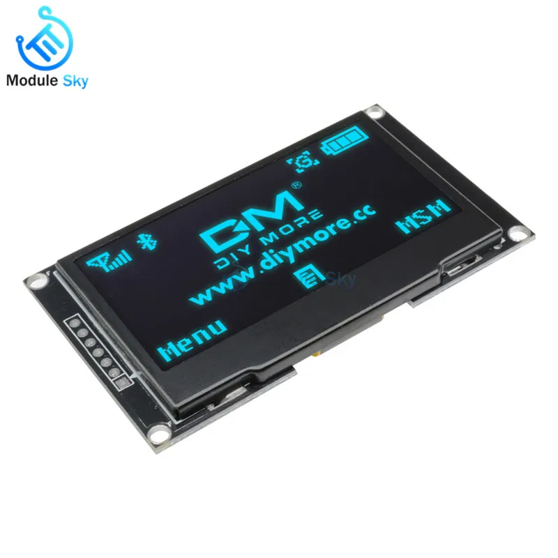 2 42 дюймовый ЖК экран 128X64 12864 OLED дисплей модуль IIC I2C SPI серийный SSD1309 для Arduino C51 STM32
