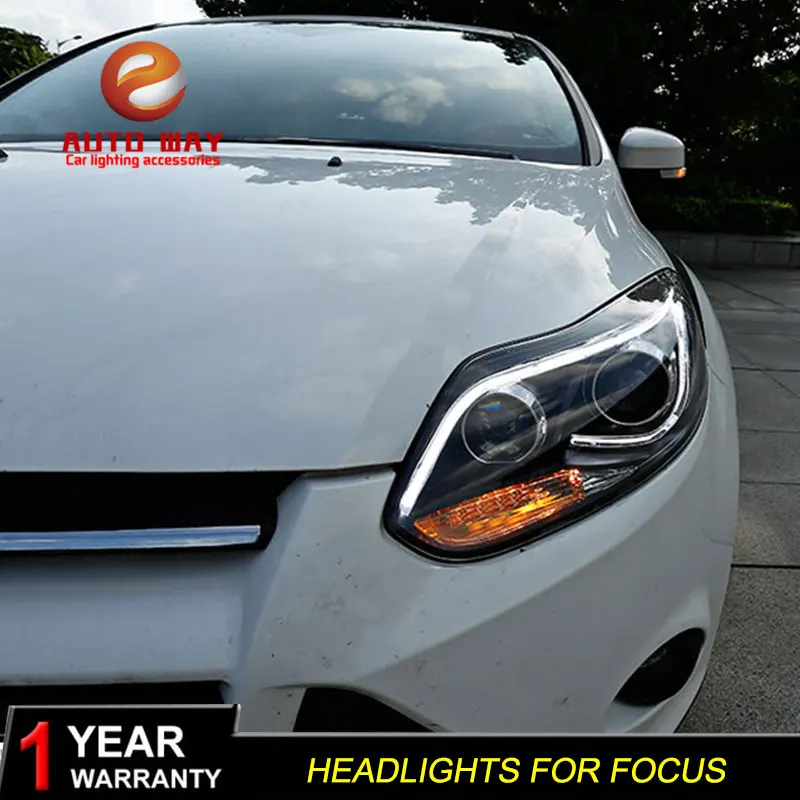 Автомобильный Стильный чехол для Ford Focus 2012- фары светодиодный Ford Focus фары DRL линзы двойной луч ксеноновые автомобильные аксессуары