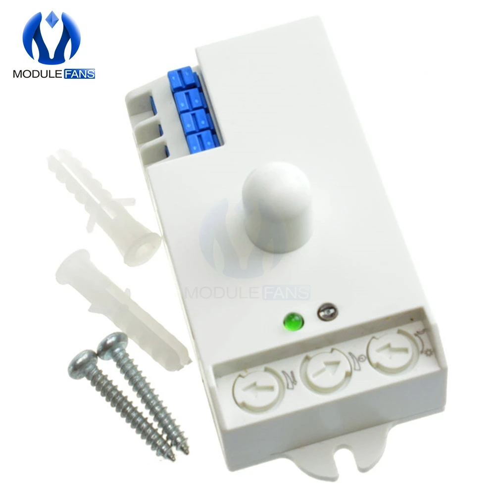 Microwave Radar Sensor Light Switch Body Motion SK-807K-DC DC 12V-24V 5.8GHz With Shell