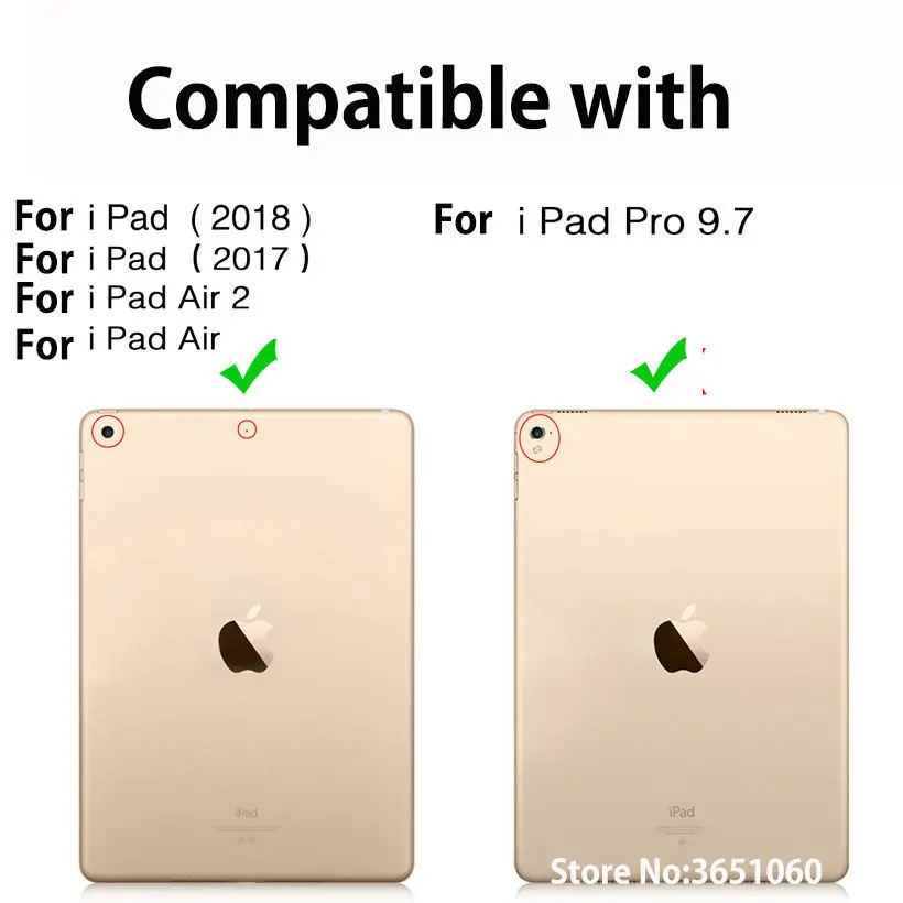 Чехол с рисунком кота для Apple iPad 9 7 &quot2017 2018 5 го 6 поколения A1893 A1954 умный чехол Air 1 2