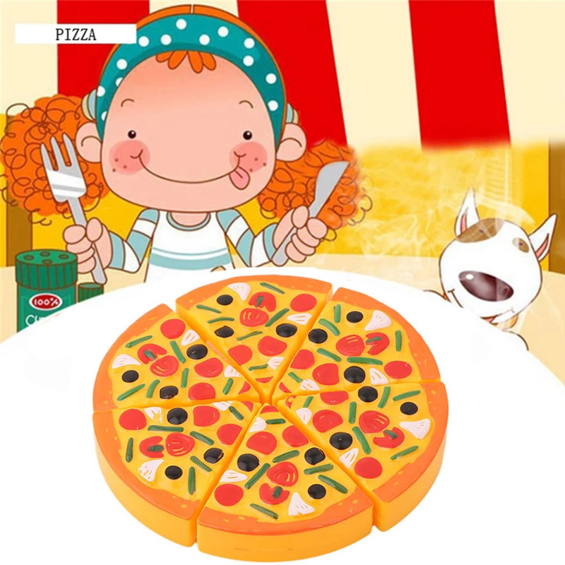 

Early Development and Education Toys for Baby Kids Children 1 Set Cutting Plastic Pizza Toy Food Kitchen Pretend Play Toy 896554