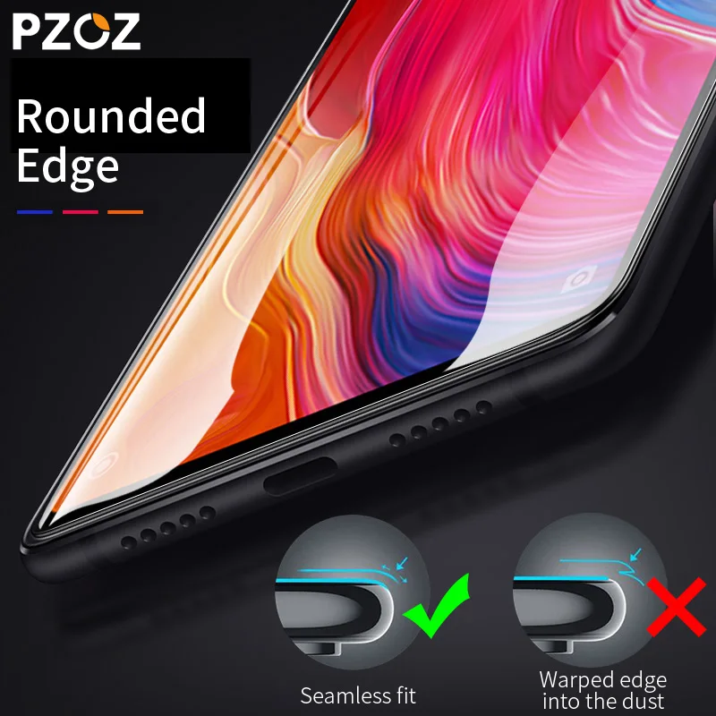 PZOZ закаленное стекло для xiaomi mi 8 mi 8 64 Гб 128 ГБ полное покрытие пленка защита экрана 9H для xiaomi mi 8 Защитное стекло для телефона
