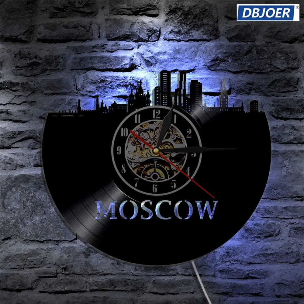 Светодиодный светильник из винила в Москву освещение часов меняющий цвет