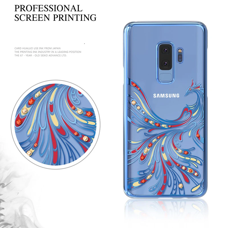 Оригинальный чехол Kingxbar со стразами для Samsung S9 роскошные чехлы с покрытием из