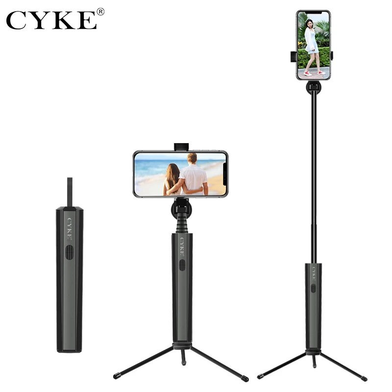 CYKE P9 Bluetooth селфи палка мини Bluetooth пульт дистанционного управления селфи палка штатив телескопическая штанга для iPhone samsung HUAWEI селфи палка