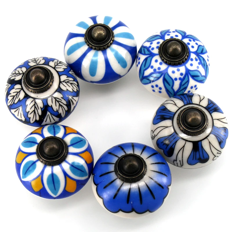 

1x MultiColor Ceramic Solid Ball Knobs Kitchen Cabinet Drawer Pulls Handmade Ceramic Door Knobs Furniture Hardware Knobs
