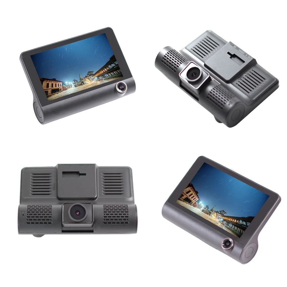 CRUZ Car DVR 3 камеры объектив 4 0 дюйма Dash камера двойной с камерой заднего вида