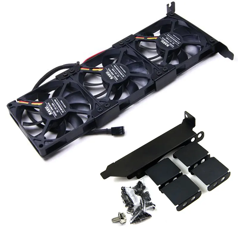 Основная коробка DIY Raphics карта 8-9 см Поддержка трех вентиляторов поддержка