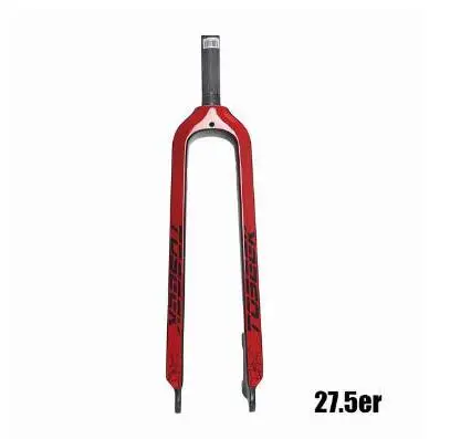 27.5er red TOSEEK 26/27. 5/29 дюймов труба из углеродистого волокна 3K полностью из углеродного волокна, вилы велосипед Mtb горный велосипед вилка, части велосипеда 1-1/" Лидер продаж вилка - Цвет: 27.5er red