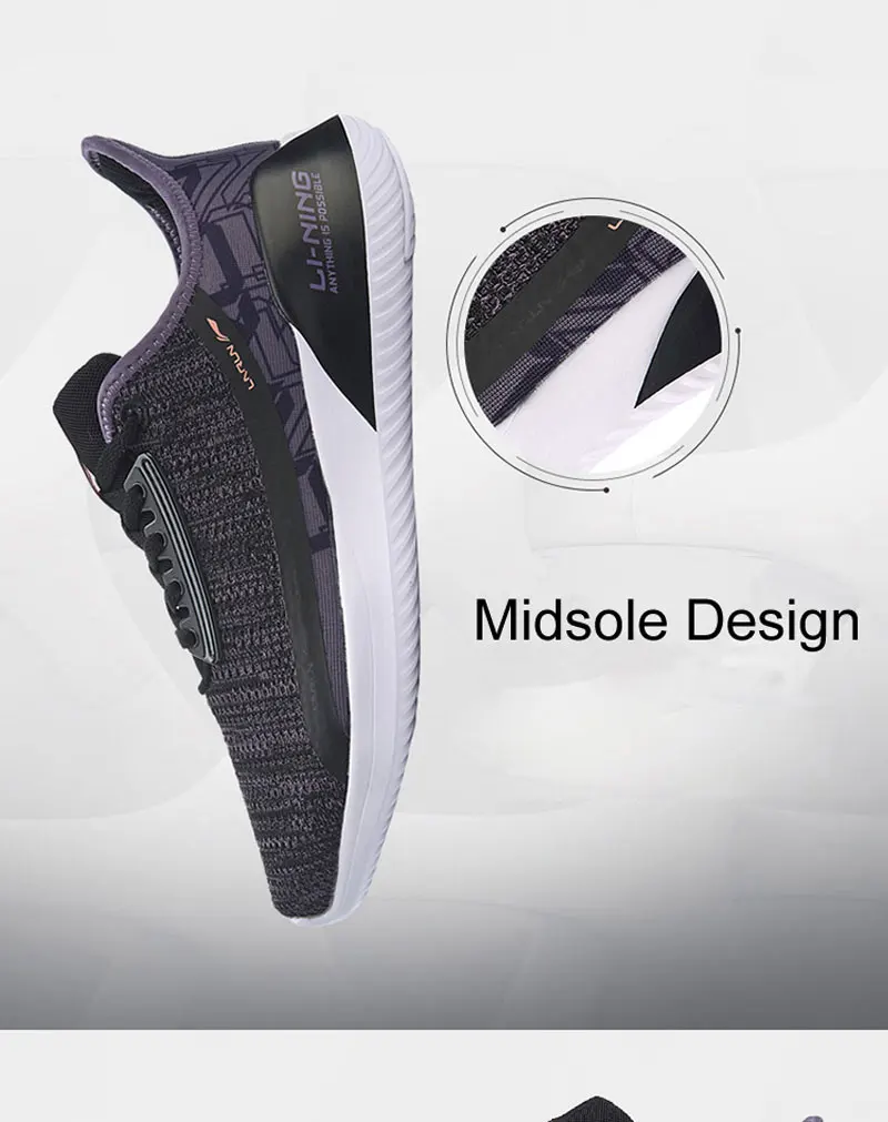 Li-Ning/женские кроссовки для бега с амортизационной подушкой; дышащие удобные кроссовки с подкладкой; спортивная обувь для фитнеса; кроссовки; ARHP068 XYP880