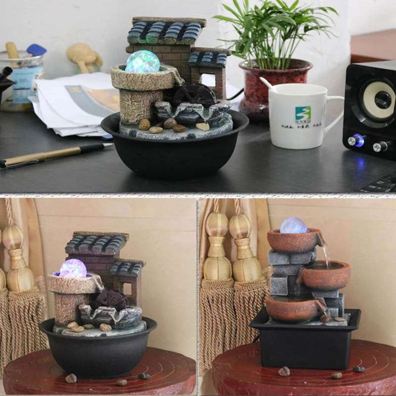 Творческий крытый фонтаны Feng Shui изделия из полимера подарки в помещении фонтан