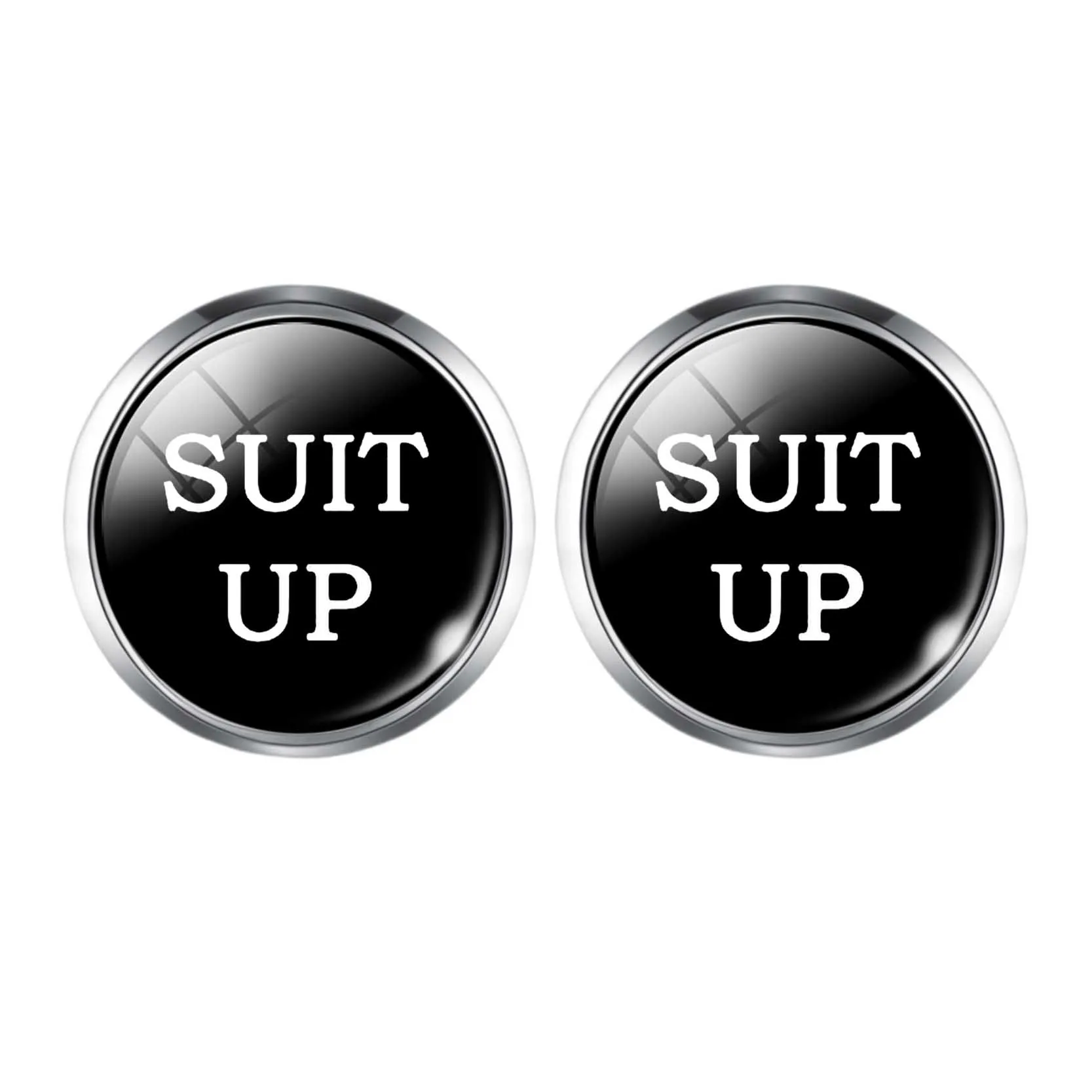 Простой стиль: ЗАСТЕГНИТЕ ПИСЬМО СТЕКЛЯННЫЙ КАБОШОН ЧЕРНЫЙ И БЕЛЫЙ ЗАСТЕЖКА НА РУКАВ МУЖСКОЙ РУБАШКИ СЕРЕБРЯНЫЕ ЗАСТЕЖКИ