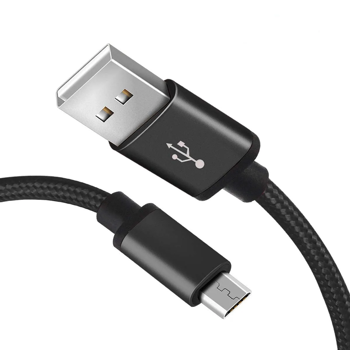 Нейлоновый плетеный кабель для быстрой зарядки Micro USB Xiaomi Redmi Y1 Y2 Y3 S2/Redmi Go/Mi A2 Lite/Redmi