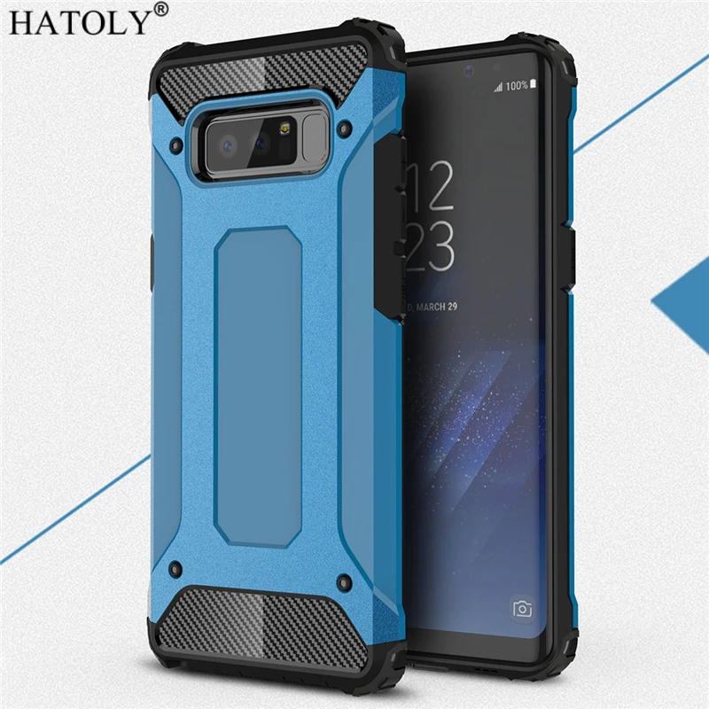 for cover samsung galaxy note 8 case anti knock rugged armor hard case for samsung note8 silicone rubber phone bumper cover n950 free global shipping