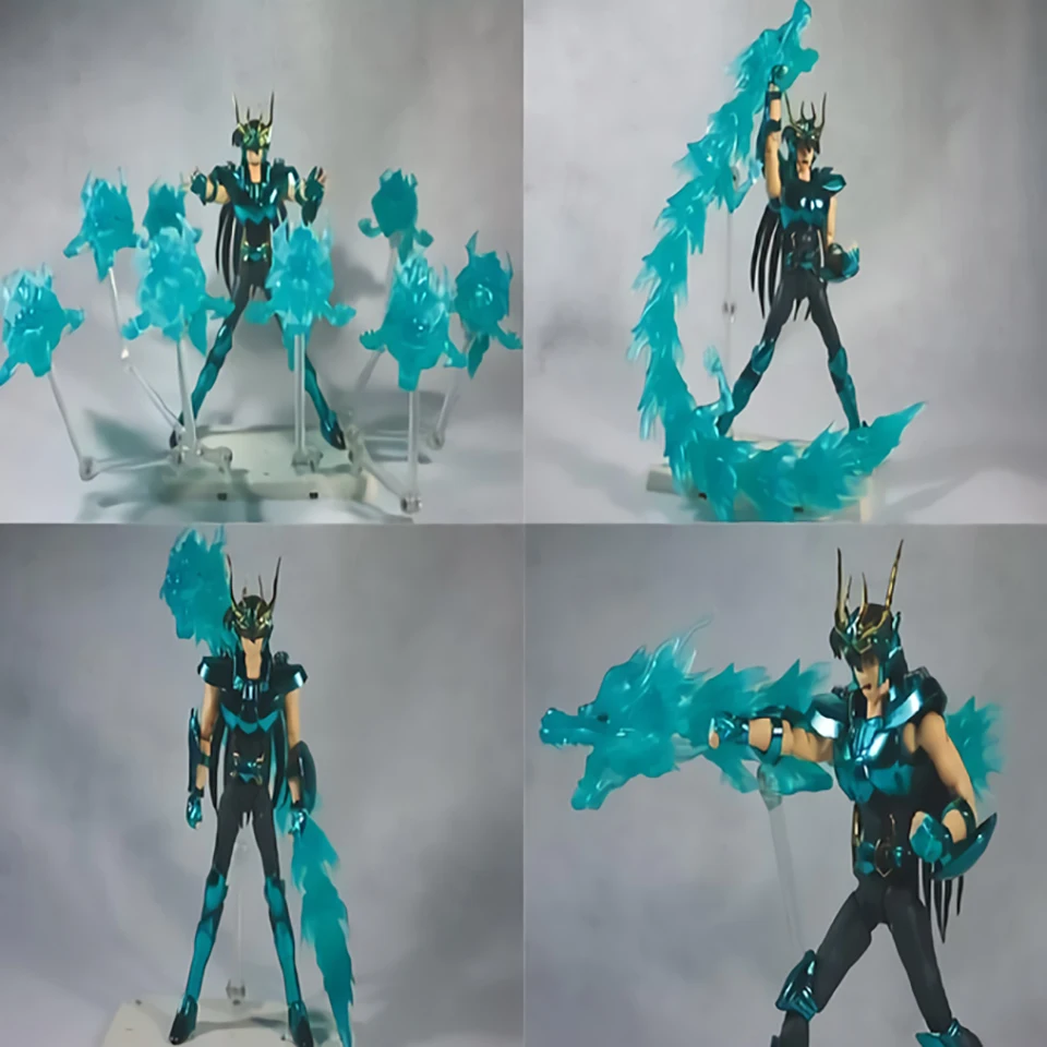 Экшн фигурка Tronzo Saint Seiya бронзовая с эффектом дракона крепление Shiryu Lu Rise