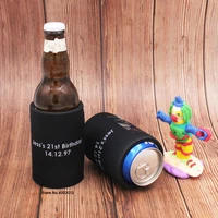 300pcs custom australia stubby holders printing logo wedding gifts can cooler neoprene ice pack thermos insulated beer can cover