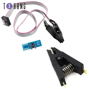 SOIC8 SOP8 тестовый зажим для EEPROM 93CXX25CXX24CXX программирование в цепи на USB программист TL866CS TL866A EZP2010