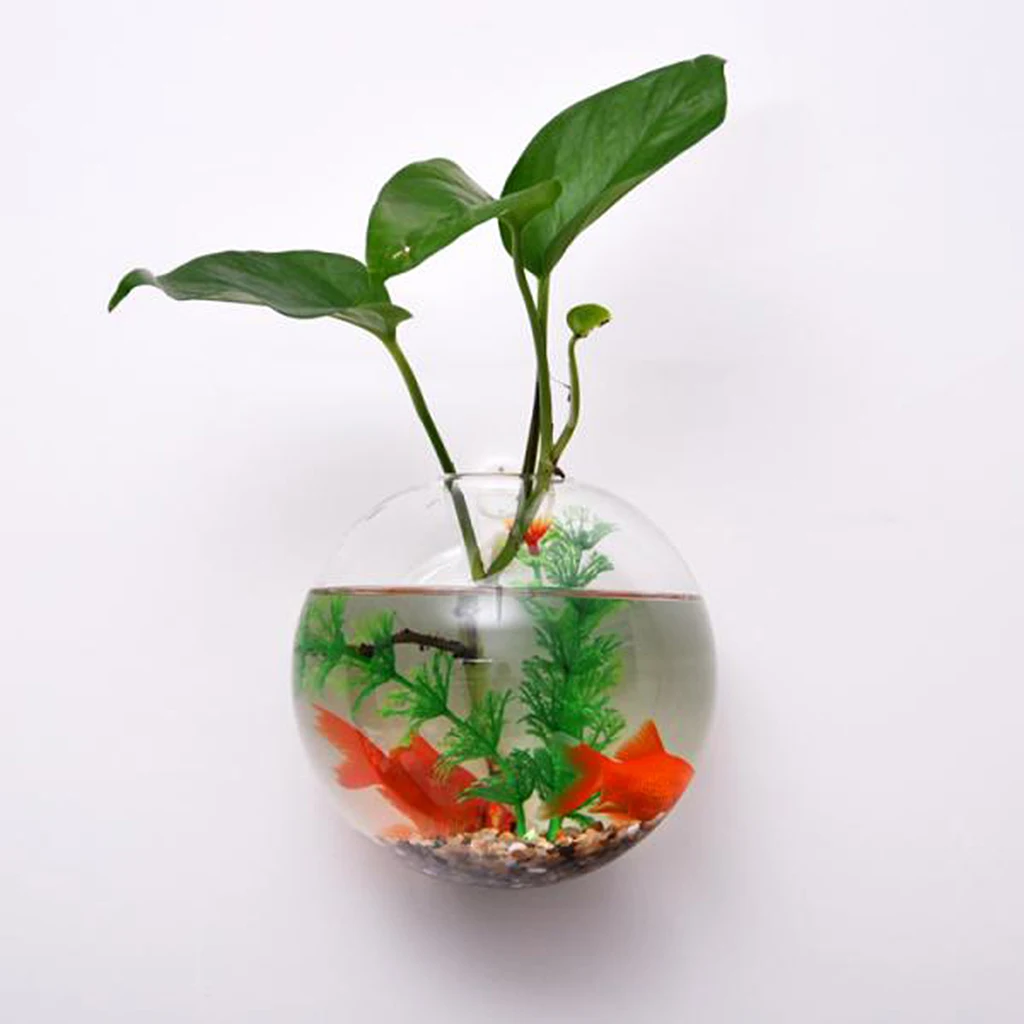 Прозрачная Цветочная ваза с пузырьками подвесной Террариум подсвечник для дома