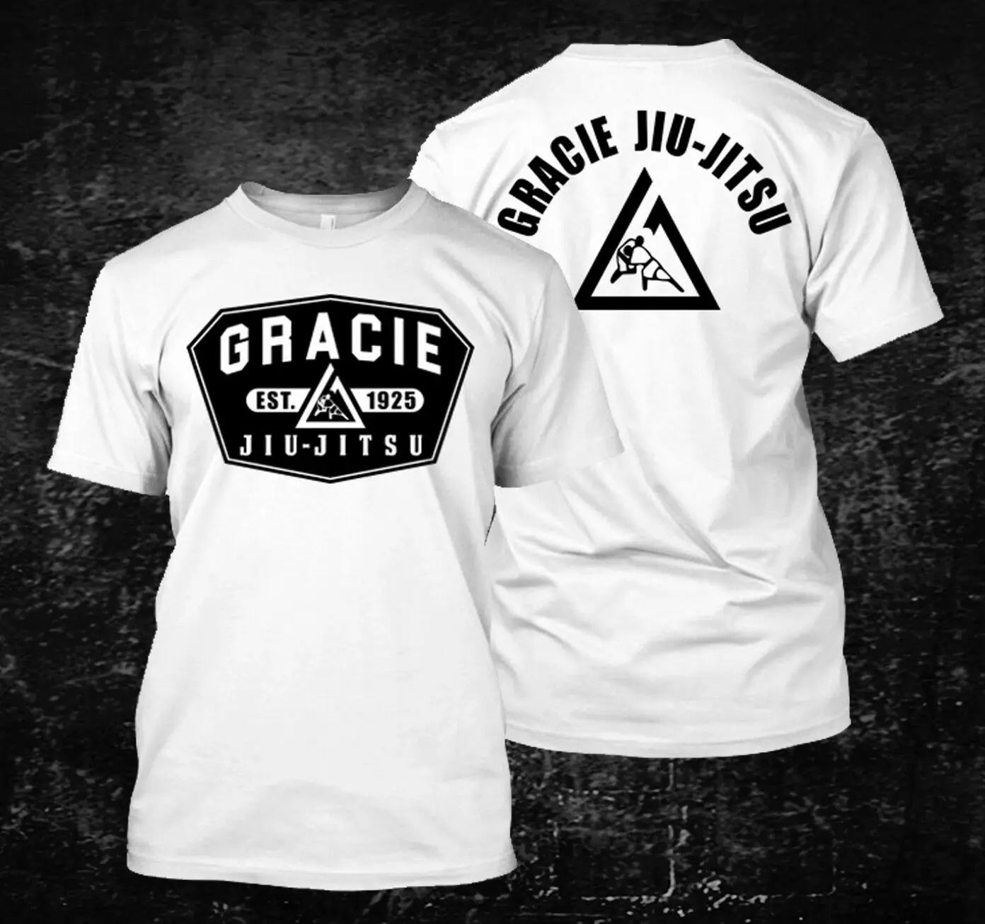 Gracie Jiu-Jitsu бразильская футболка jiu jitsu на заказ | Мужская одежда