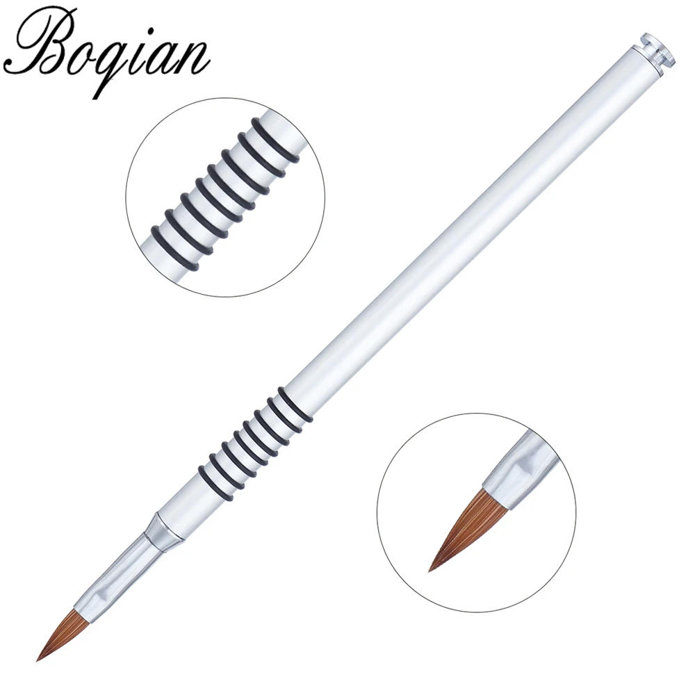 Кисть колонковая BQAN 100% #2 #3 #4 #5 #6 #8 1 шт. кисть для нейл арта акриловая соболиная 3d