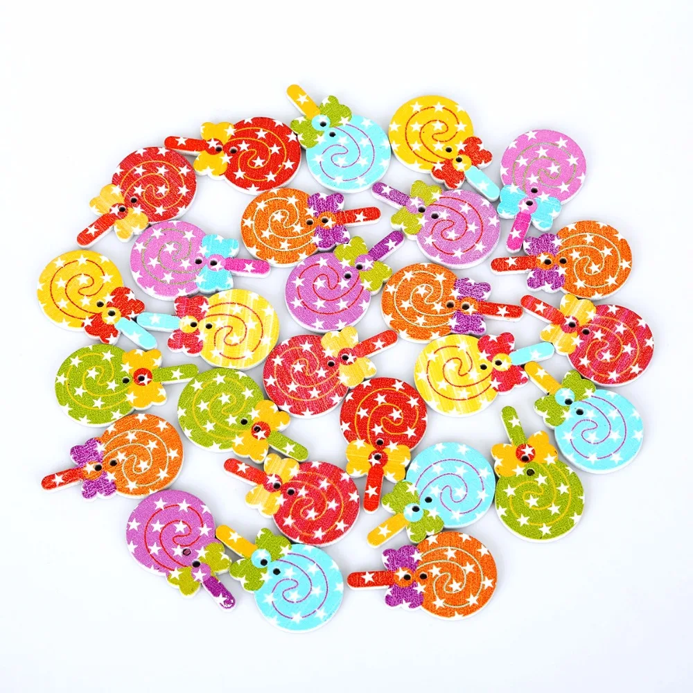 Деревянные пуговицы для скрапбукинга 50 шт./лот|wooden buttons|sewing buttonsbuttons sewing |