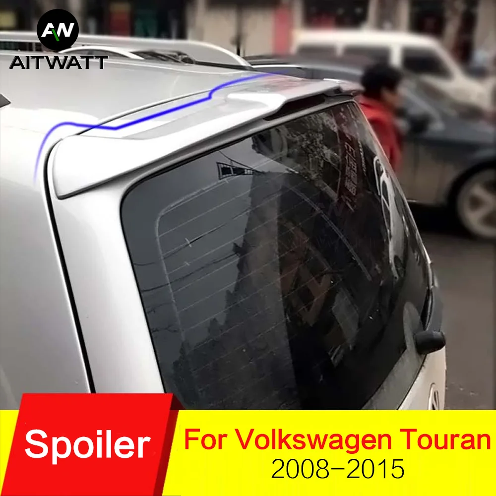 Подходит для Volkswagen Touran 2008-2015 Спойлер ABS пластик Неокрашенный праймер цвет заднее