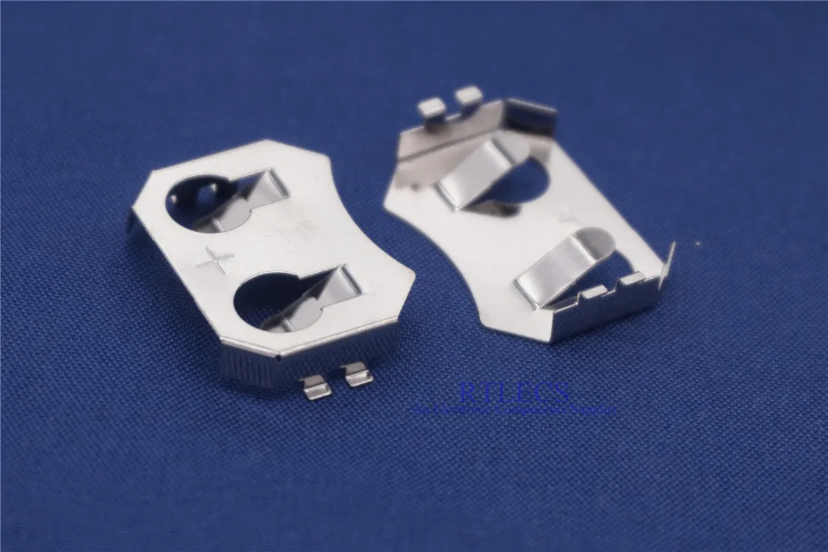 10 шт. CR2032 2032 SMD Tab 20 мм держатель для батарей фиксатор монет поверхностное