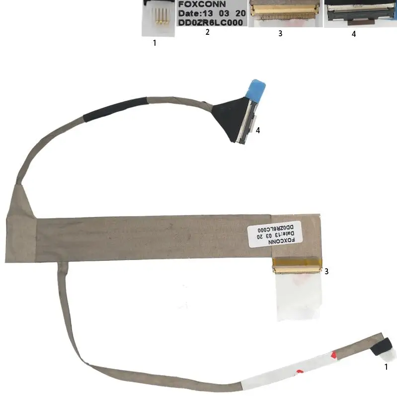 New Original LCD LED Video Flex Cable For ACER Extensa 5235 5635 5635G 5635Z With camera connector PN:DD0ZR6LC000 LVDS CABLE |