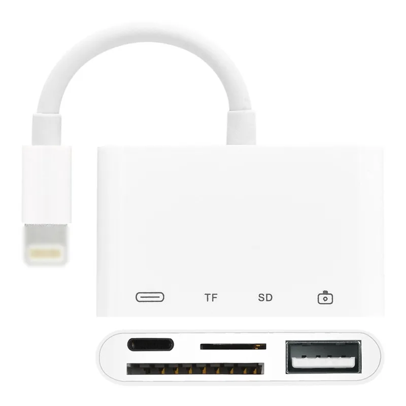 4in1 8pin к USB OTG Женский зарядки адаптер подключения Комплект SD карты памяти Камера
