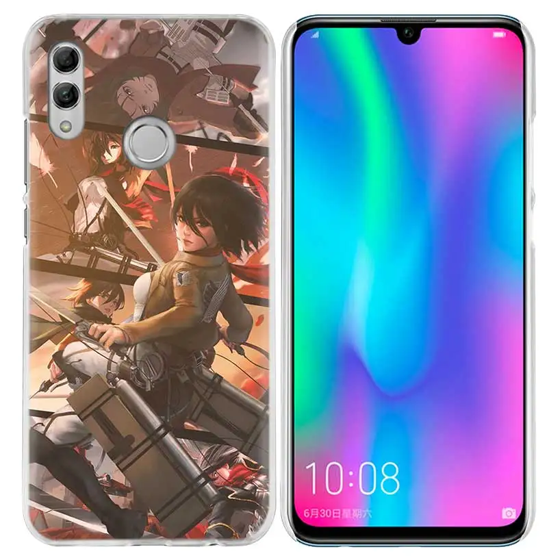 Обувь для косплея по аниме «атака на Титанов» аниме чехол для huawei Honor 8X Y9 9 10 Lite Play 7C 8C 8S 8A фотоаппаратов моментальной печати 7S 7A Pro V20 20i Y6 Y7 Y5 жесткий чехол из ПК для телефона - Цвет: 03
