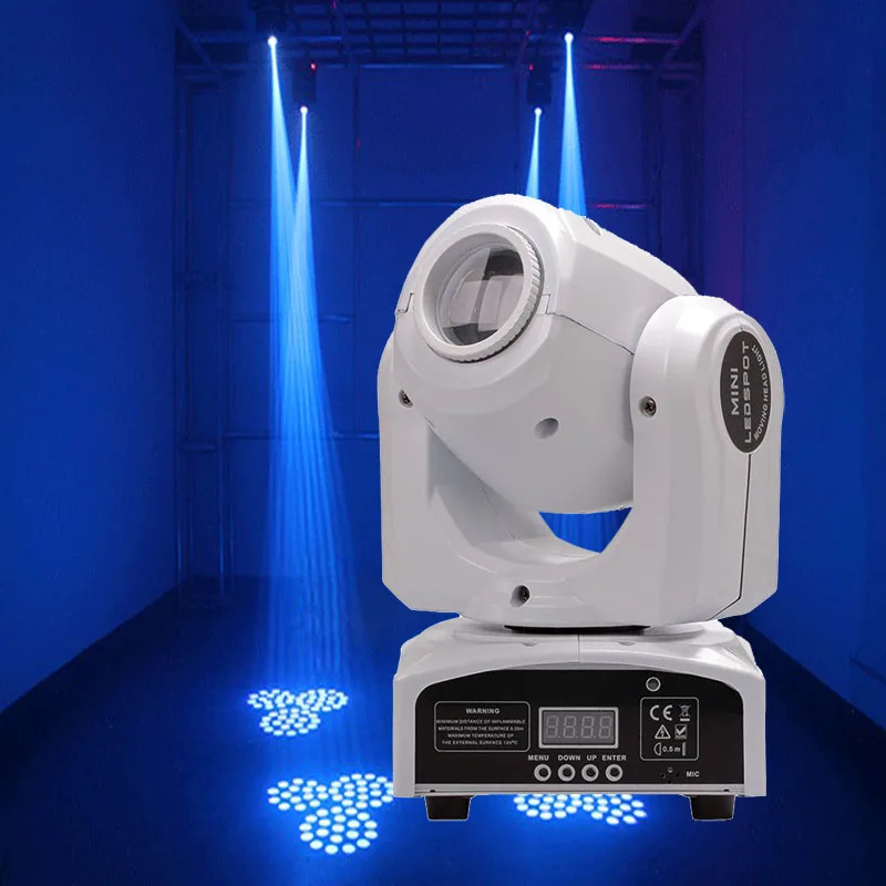 30 Вт белый корпус LED Moving Head Spot Light 8 gobos effect stage lighting DMX Mini Stage Lights|moving head spot light|stage lighthead