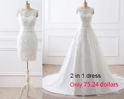 Горячая Распродажа Короткое свадебное платье Vestido de noiva Совок Кружевная аппликация на воротник длиной до колена элегантные свадебные платья настоящая фотография