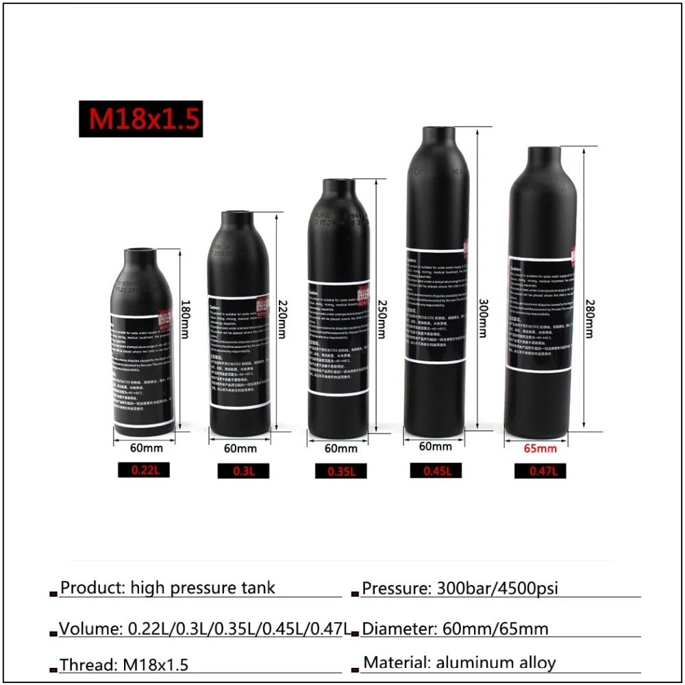 PCP Пейнтбол ВВС акваланг насос M18x1.5 бак 4500psi 300bar гПа цилиндр воздуха бутылка