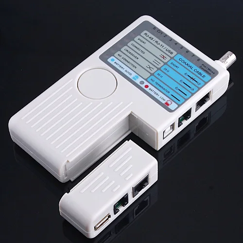 RJ11 RJ45 USB Кабель BNC 4-в-1 Удаленная LAN Кабельный тестер сетевой кабель метр для UTP STP