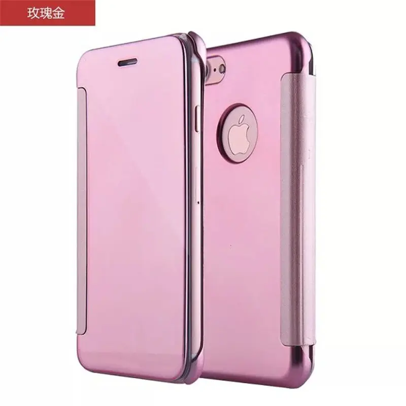 50 шт./лот роскошное умное зеркало флип чехол для iPhone 6 6G 6S 7 7G Plus View Smart Wake Up/Sleep|cover for