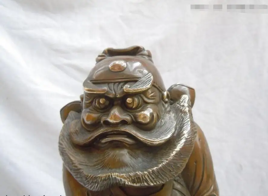 35 см вырезанная латунная фигурка из Китая красивая скульптура изгонца Будды | Дом