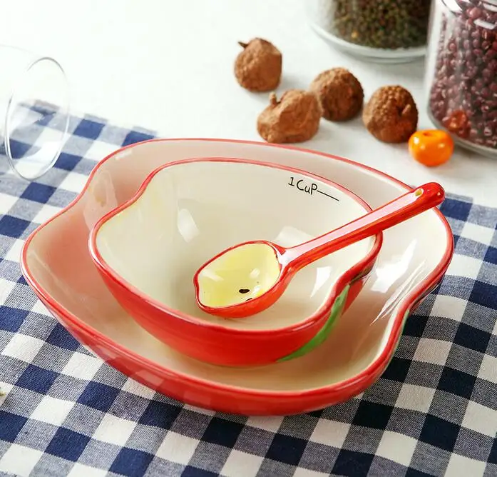 3 шт./компл. Мультяшные Столовые приборы фрукты рис салаты керамическая миска суп
