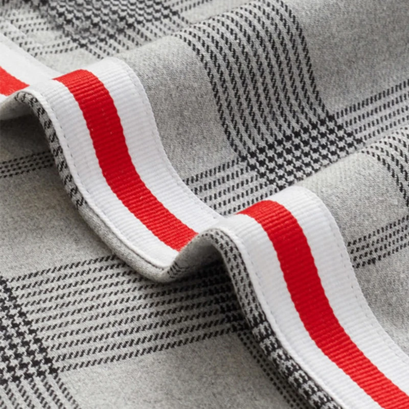 Мода 2018 клетчатые штаны для женщин высокая талия в полоску свободные лето/весна