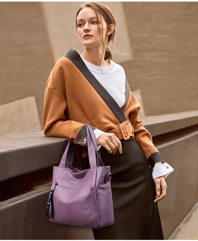 Лидер продаж для женщин кожа сумки большой размеры плеча через плечо для сумка простой женская сумка-торба Bolsas Feminina