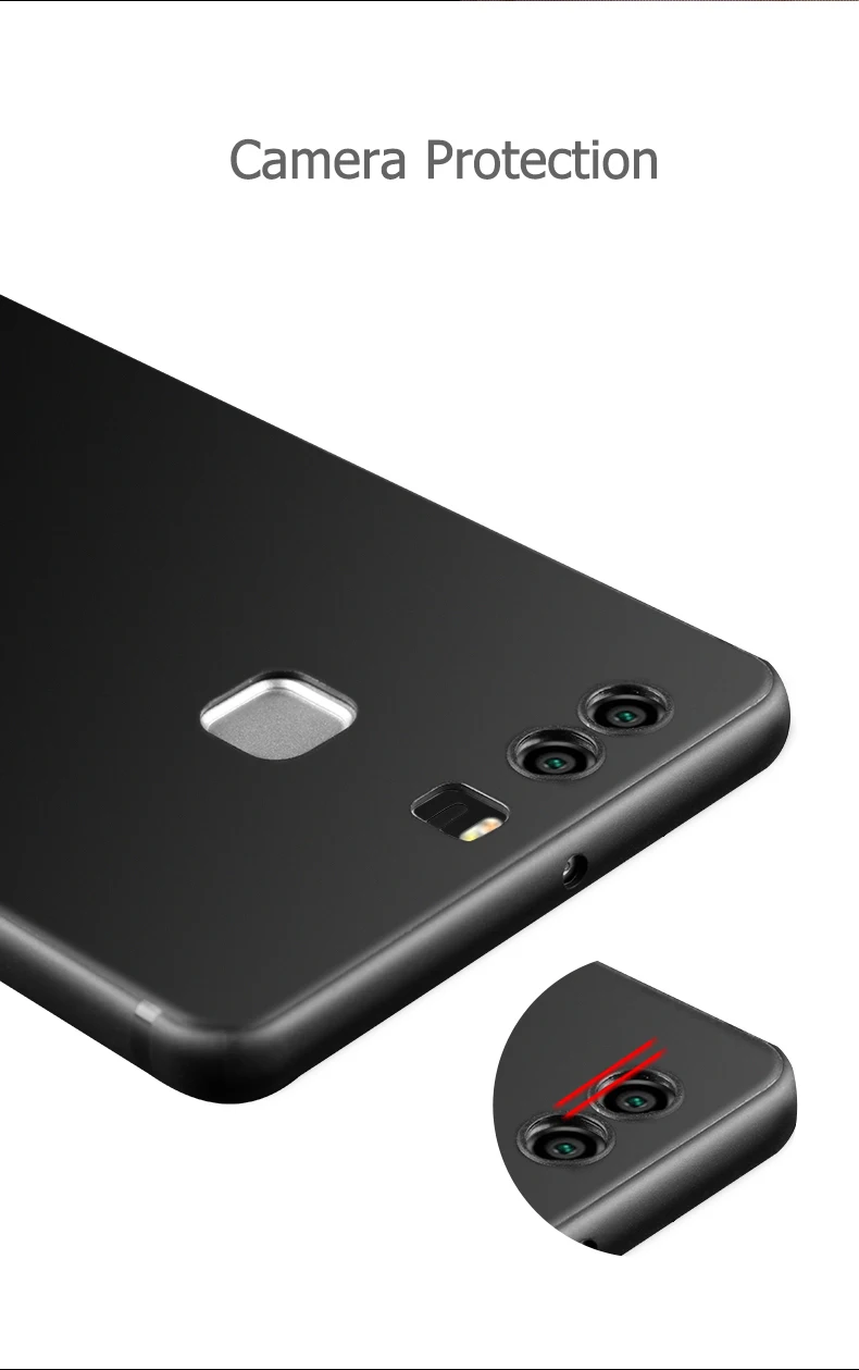 Матовый Мягкий ТПУ чехол для Huawei P9 Plus ультра-тонкий анти-отпечатков пальцев