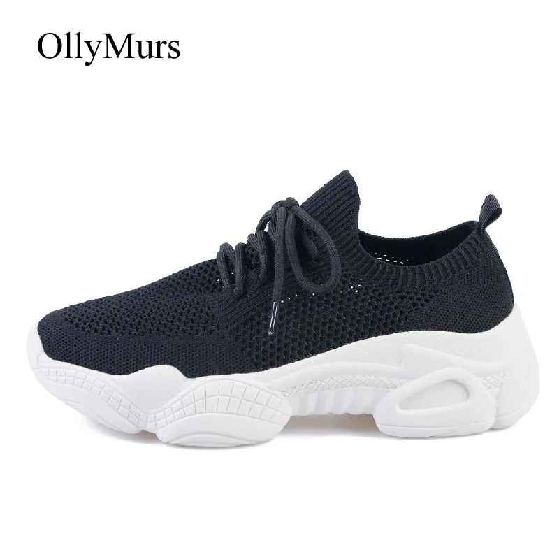 Повседневная обувь Женские кроссовки на массивной платформе Новинка лета zapatos de