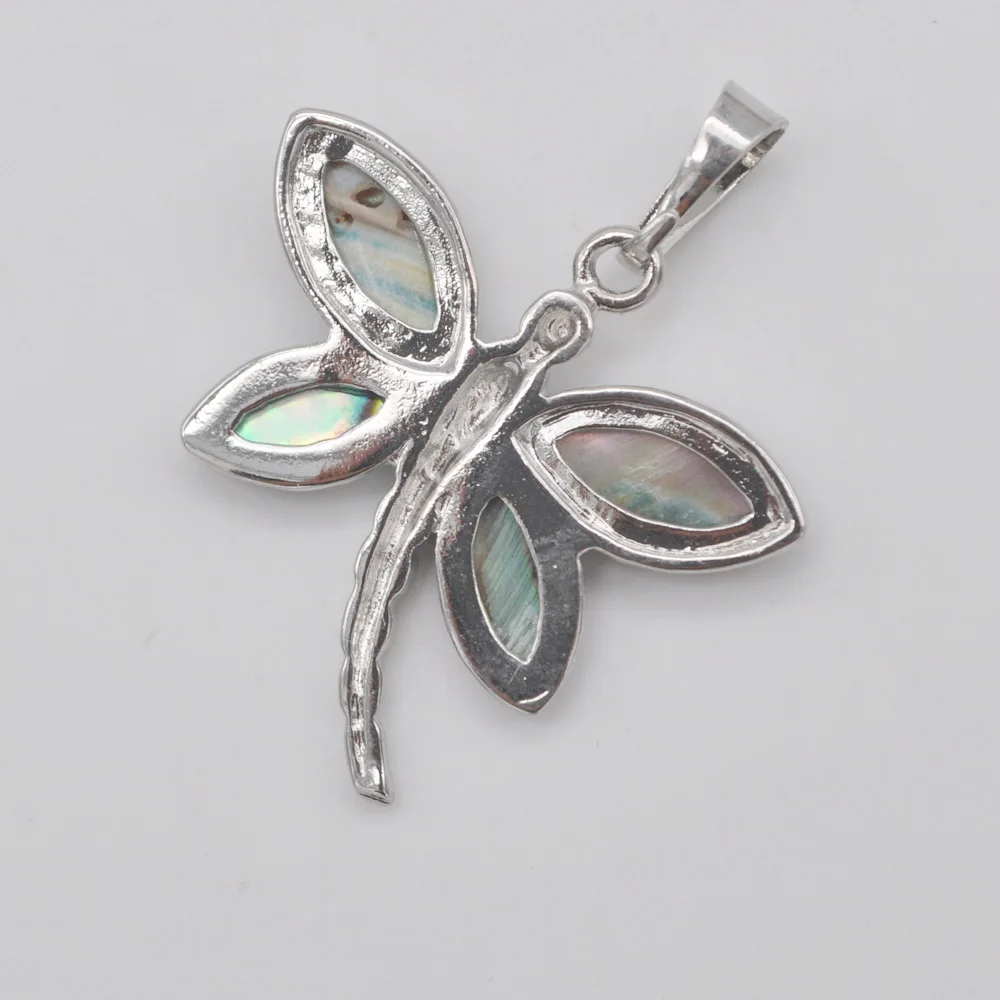 Natural New Zealand Abalone Shell Pendant Jewelry For Gift Dragonfly Bead S157 | Украшения и аксессуары