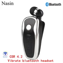 Nasin Q7 вставной зажим выдвижной движения вызова вибрации стерео беспроводной Bluetooth наушники для xiaomi samsung huawei iphone