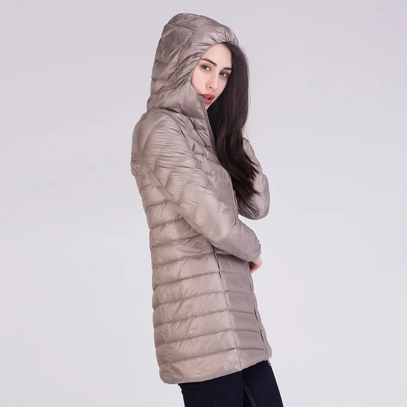 NewBang Women Ultra Light White Down Jacket Women's Long Female Winter Warm Coat Woman Slim Windbreaker Coats | Женская одежда