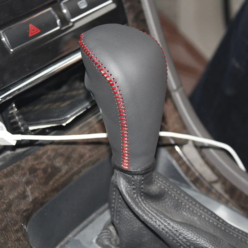 LS АВТО верхний слой из натуральной кожи ручка переключения передач для Ford Mondeo на