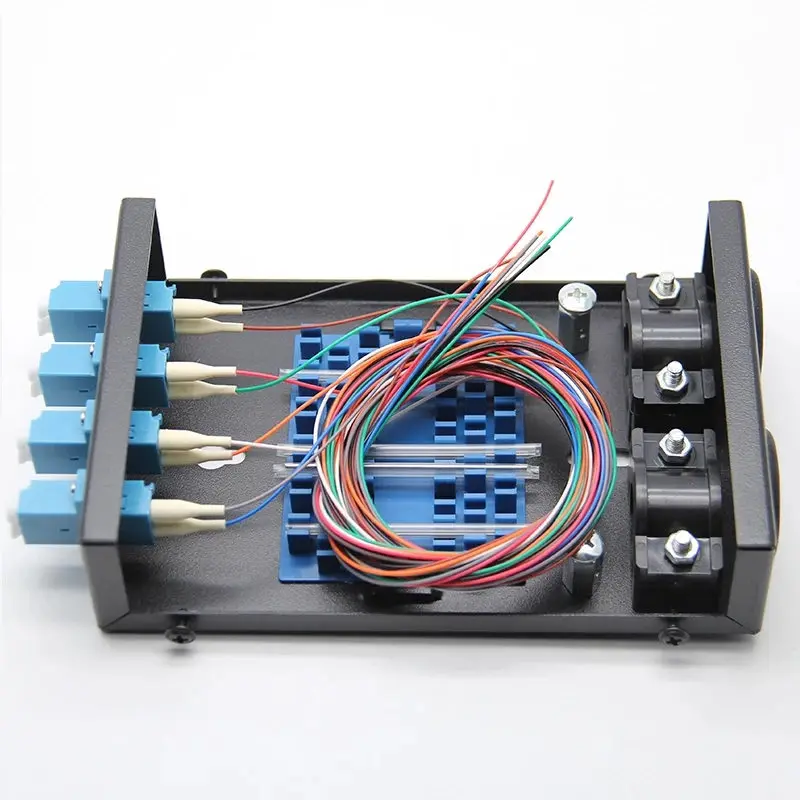 2 шт. 8-жильный волоконно-оптический концевой блок полный комплект LC pigtail и адаптер