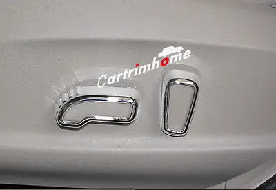 

Chrome Car Seat Adjustment Button Cover 2pcs For Nissan Sentra Sylphy 2012-2016