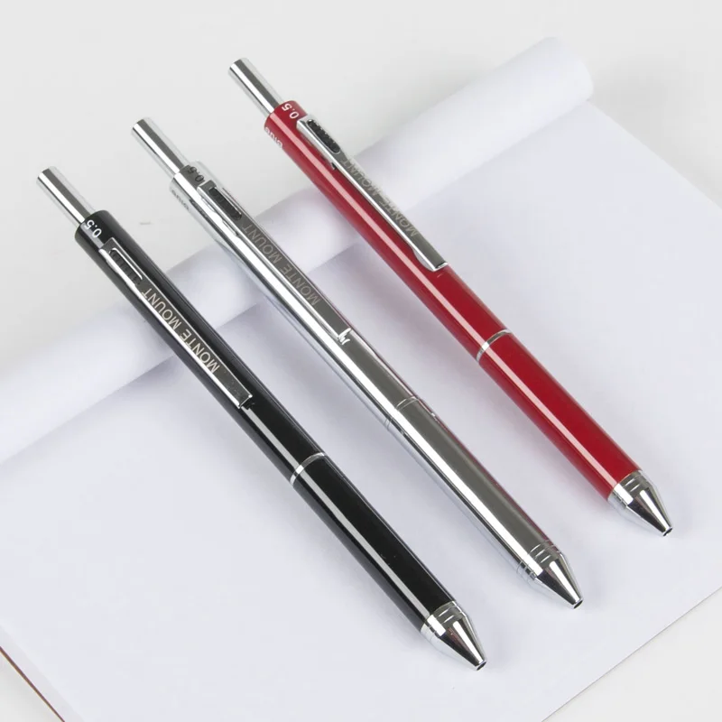 3 шт. металлическая шариковая ручка с серебряной резьбой|clip click pen|pen playerclip in indian remy