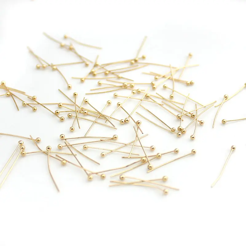 Серебристые золотистые шариковые иголки с головкой медные шаровые шпильки для