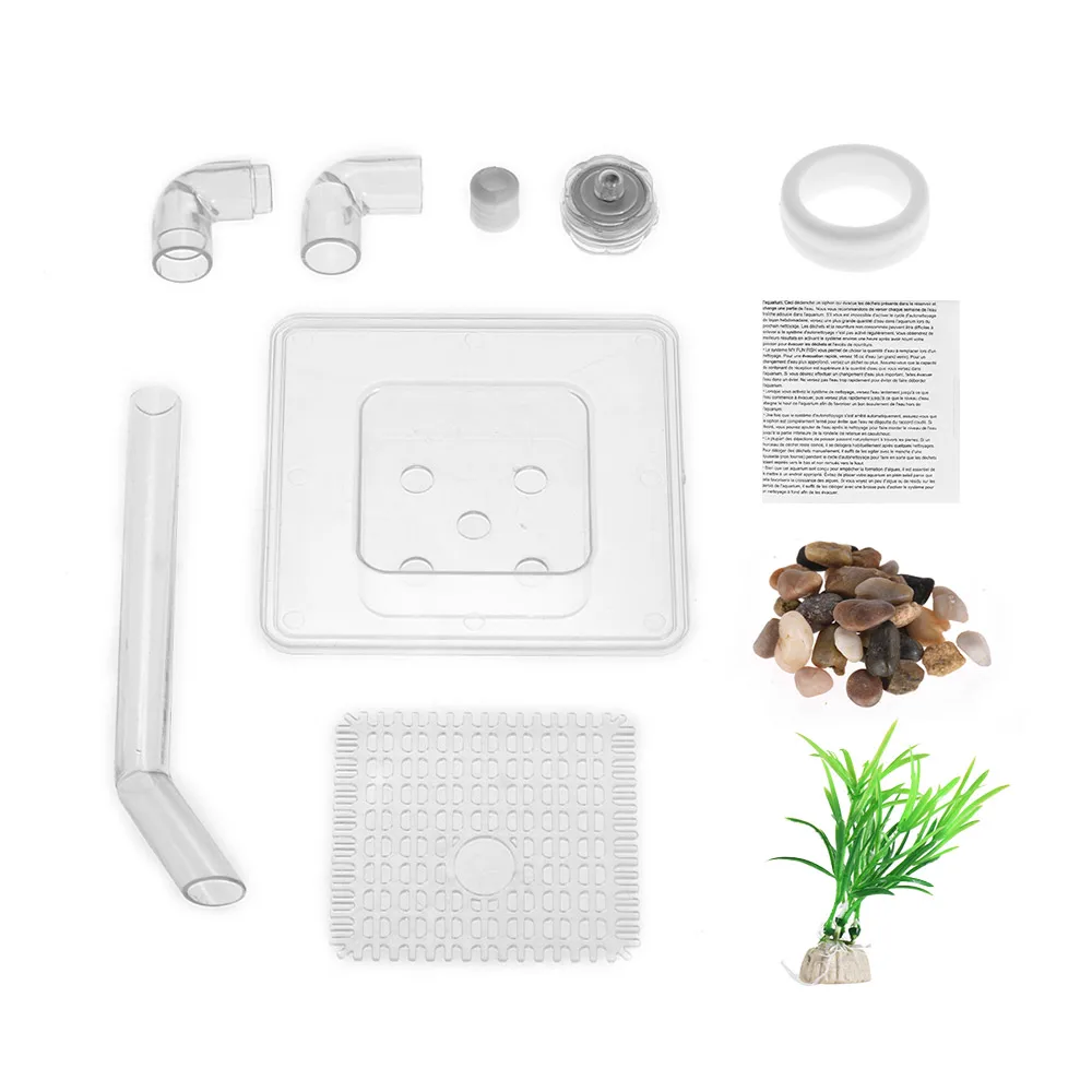 Самоочищающаяся маленькая миска для аквариума удобный акриловый стол офиса дома